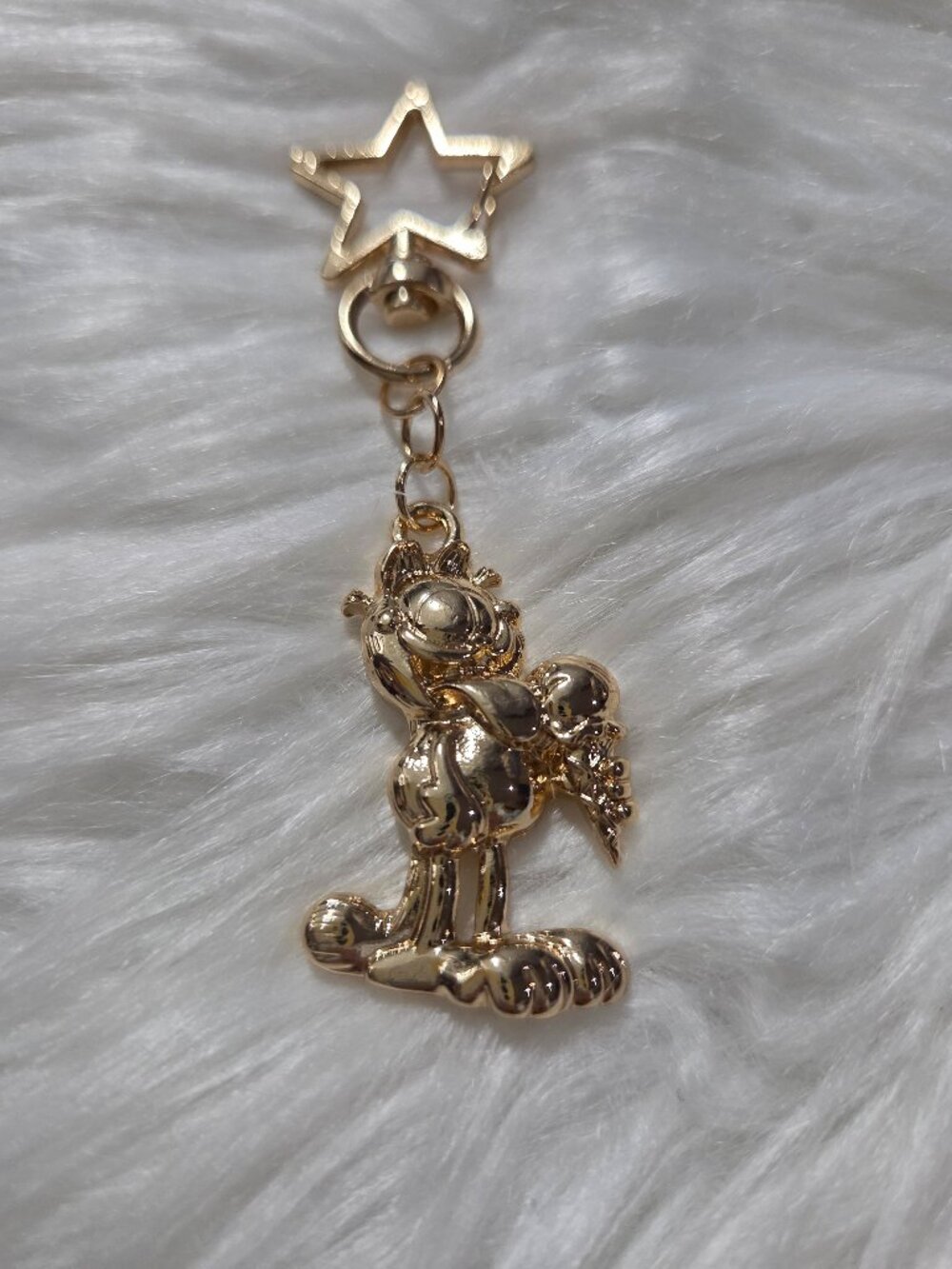 Garfield Gold-Tone Keychain